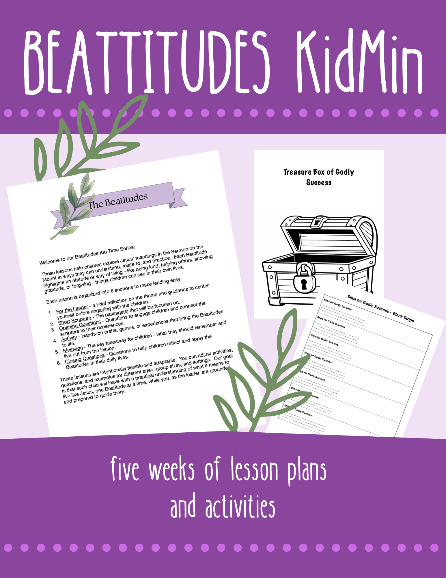 Beattitudes Series Lesson Plans - Kids Time