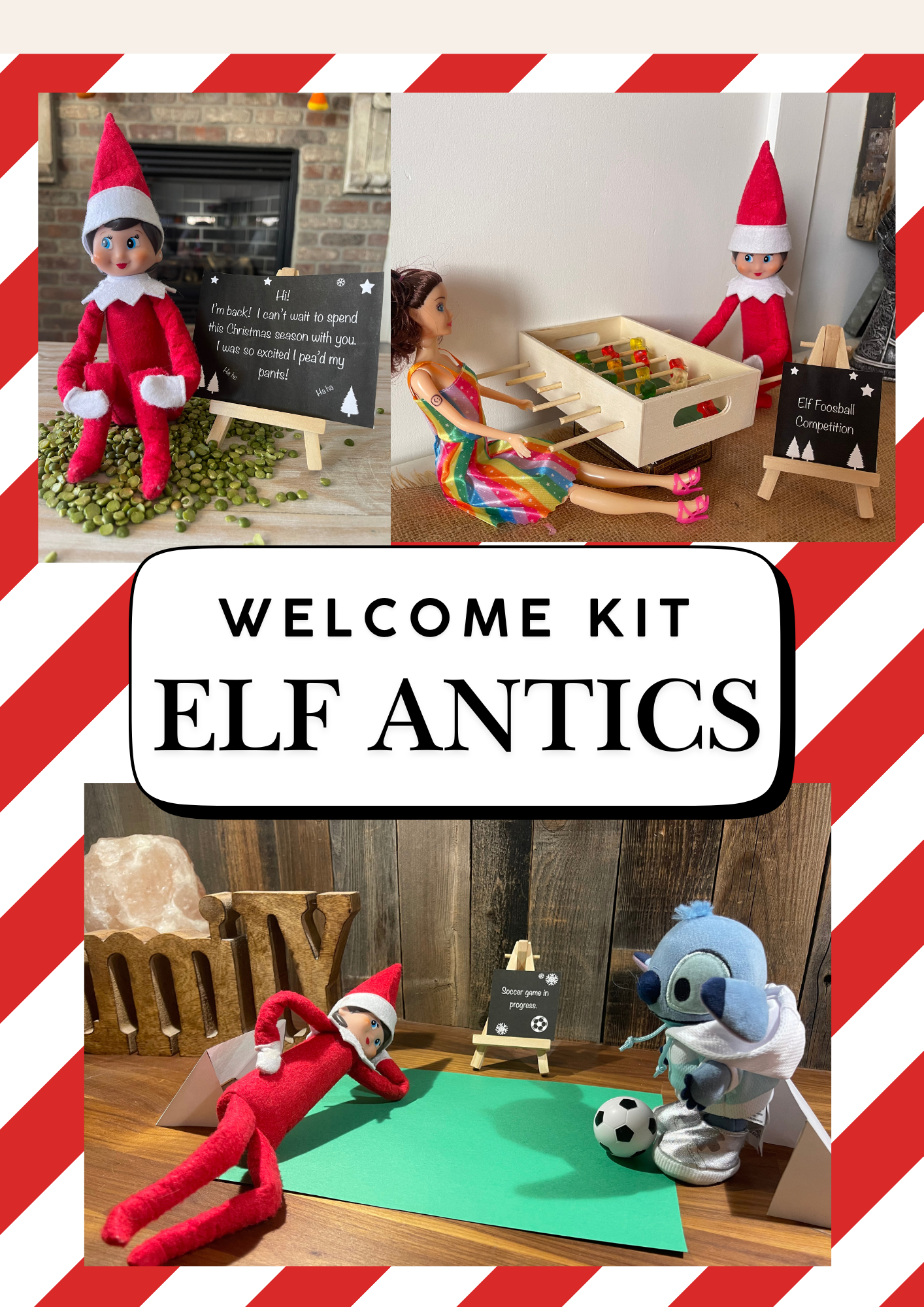 Elf Antics Welcome