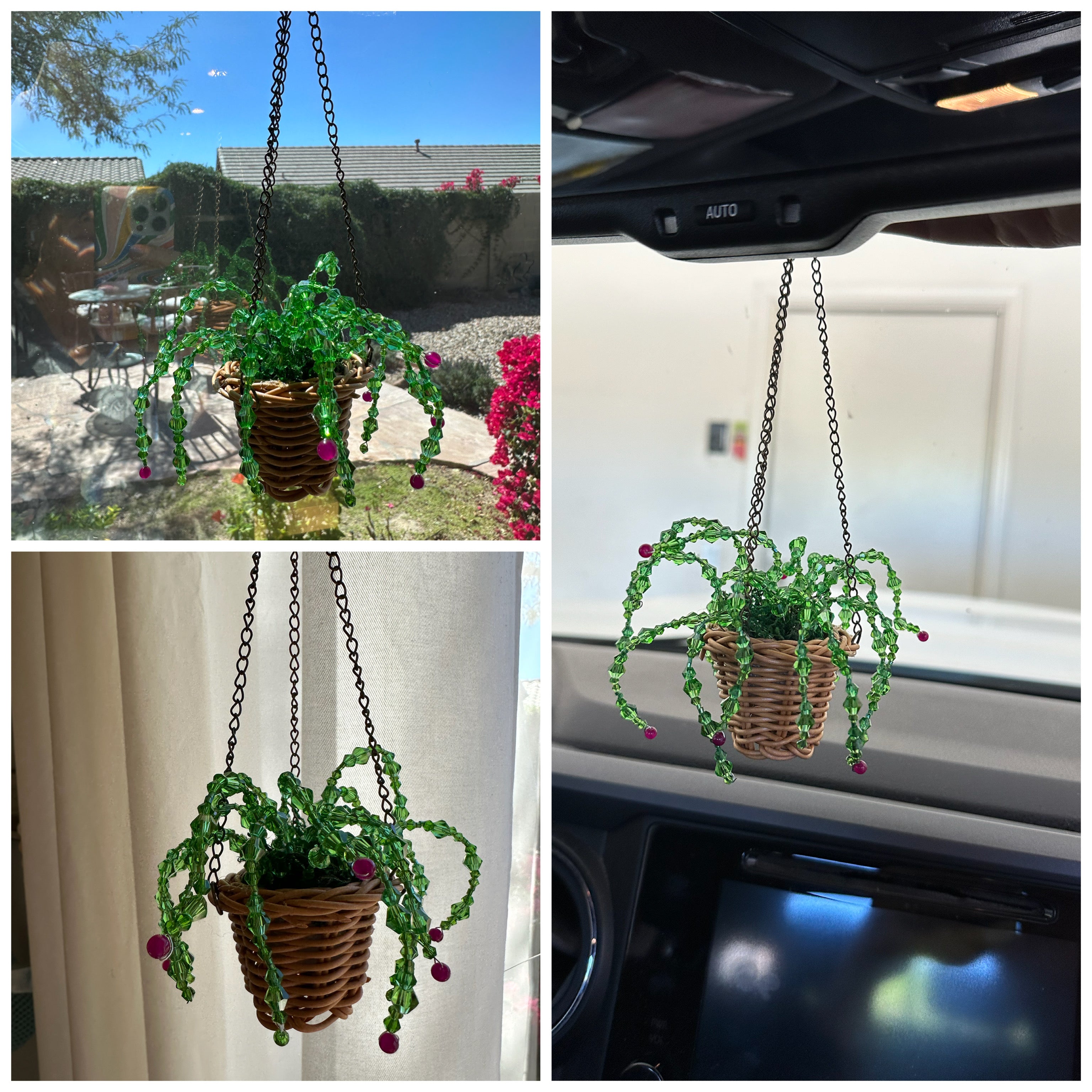 Mini Beaded Hanging Planter — Ladies Craft Class Kit (Instructor Guide + Supply List)