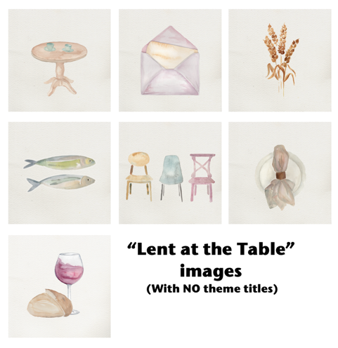 Lent at the Table: Worship Images (Digital Download)
