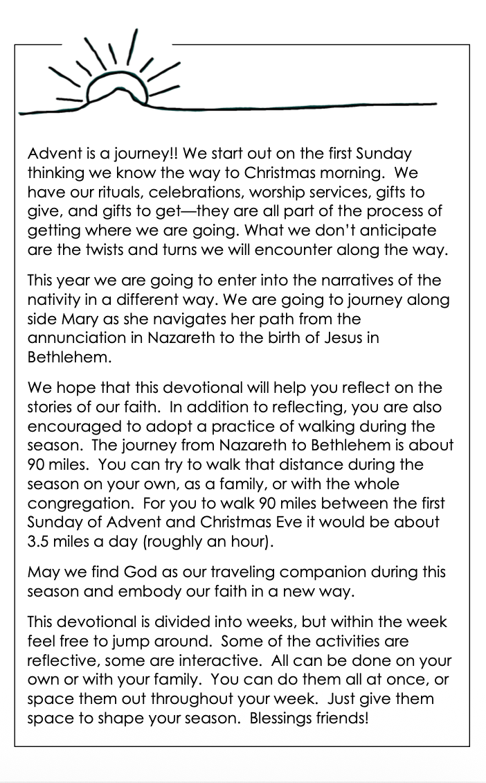 Walking with Mary: An Advent Devotional Journal (Digital Download)
