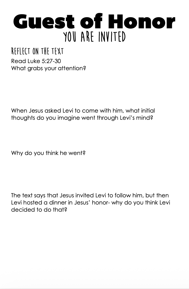 Lent at the Table: A Six-Week Devotional Journal (Digital Download)